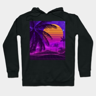 80s sunset synthwave Hoodie